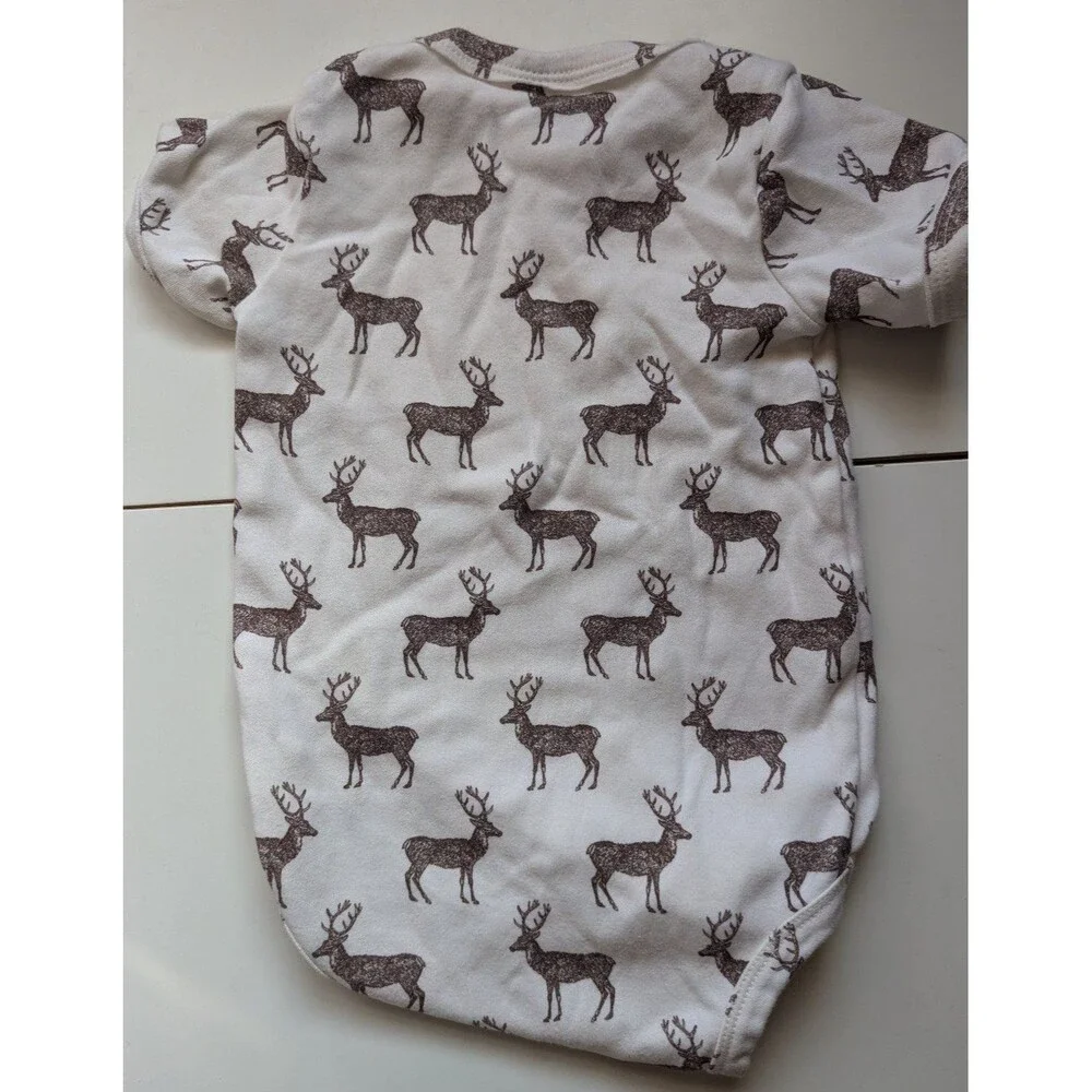 Kate Quinn Organic Cotton Reindeer Onesie size 18-24 Months